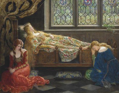 Sovende skønhed. af John Collier