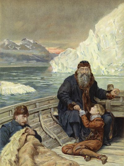 Henry Hudsons sidste rejse (chromolitho) af John Collier