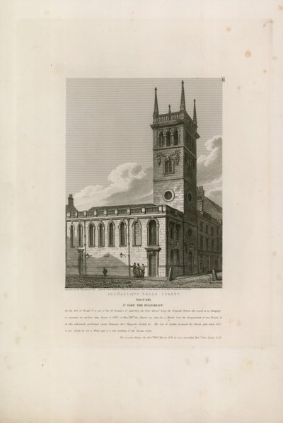 All Hallows, Bread Street, London af John Coney