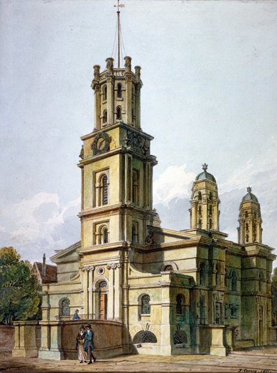 Church of St George in the East, Stepney, London, 1811 af John Coney