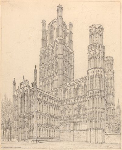 Ely Cathedral, Cambridgeshire, S.W. Udsigt af John Coney