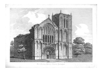 Old Malton Priory Church, Yorkshire, begyndelsen af det 19. århundrede. af John Coney