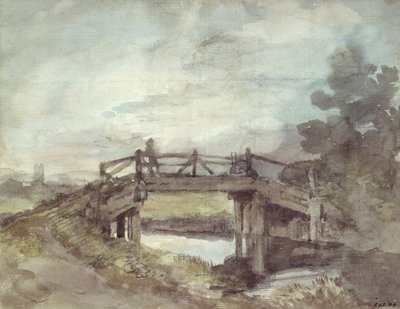 En bro over Stouren af John Constable