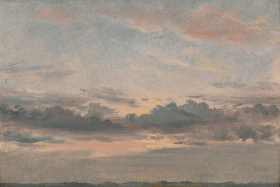 En skyundersøgelse, solnedgang af John Constable
