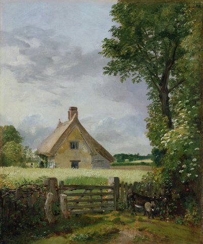 En hytte i en majsmark af John Constable
