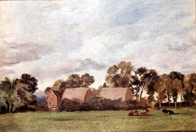 A Suffolk Landscape (olie på lærred) af John Constable