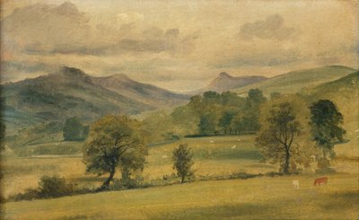 En udsigt i sødistriktet (akvarel) af John Constable
