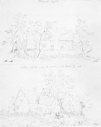 Et ødelagt sommerhus ved Capel, Suffolk af John Constable