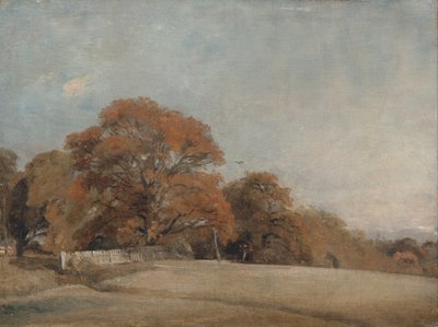 Et efterårslandskab ved East Bergholt af John Constable