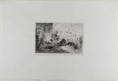 En gammel bro ved Salisbury af John Constable