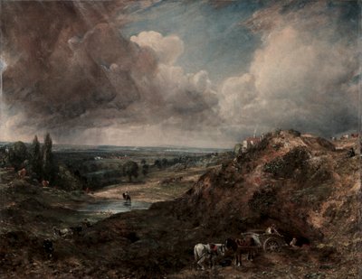 Branch Hill Pond, Hampstead af John Constable