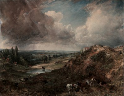 Branch Hill Pond, Hampstead af John Constable