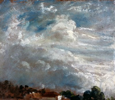 Cloud Study: Horizon of Trees af John Constable