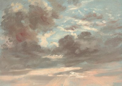 Skystudie: Stormfuld solnedgang af John Constable