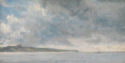 Kystscene med klipper af John Constable