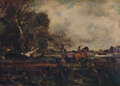Dedham Lock, eller The Leaping Horse, 1825, 1922. af John Constable