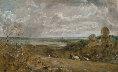 Dedham fra Langham af John Constable