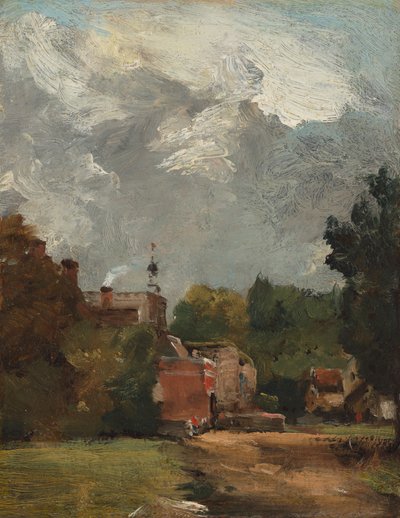 Østre Bergholt Kirke af John Constable