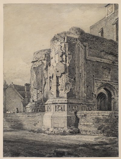 Østre Bergholt Kirke, fra sydvest, c.1815-17 af John Constable