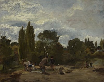 Flailing Roe-hoveder, Østre Bergholt, c.1812-15 af John Constable