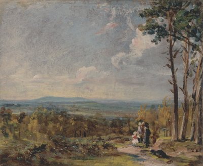 Hampstead Heath kigger mod Harrow af John Constable