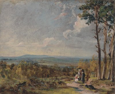 Hampstead Heath ser mod Harrow, 1821. af John Constable