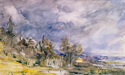 Hampstead Heath fra nær Well Walk, 1834 af John Constable