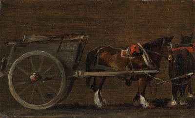 Hest og vogn, ca. 1814. af John Constable
