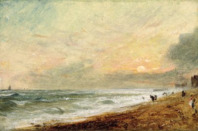 Hove Beach, ca. 1824 (olie på papir på panel) af John Constable
