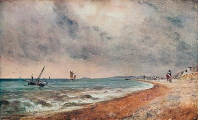 Hove Beach, med fiskerbåde, c1824 af John Constable