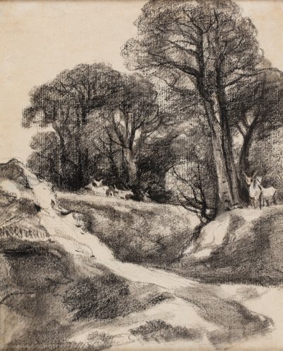 I Helmingham Park, Suffolk af John Constable