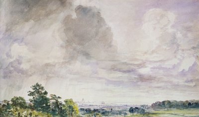 London fra Hampstead Heath af John Constable