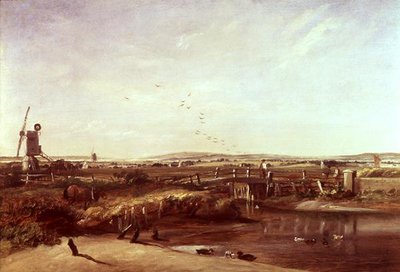 Mistley, Valley of the Stour (olie på lærred) af John Constable