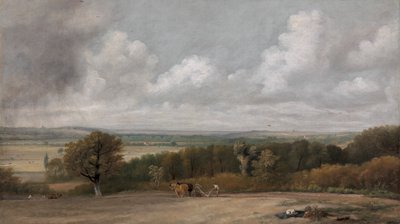 Pløjescene i Suffolk af John Constable
