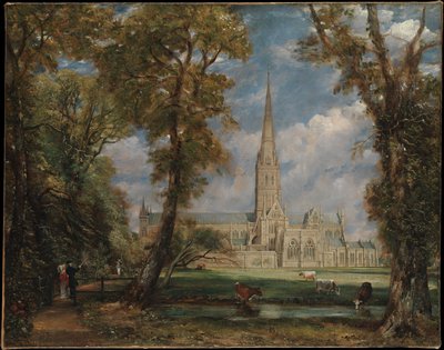 Salisbury-katedralen set fra biskoppens grund af John Constable
