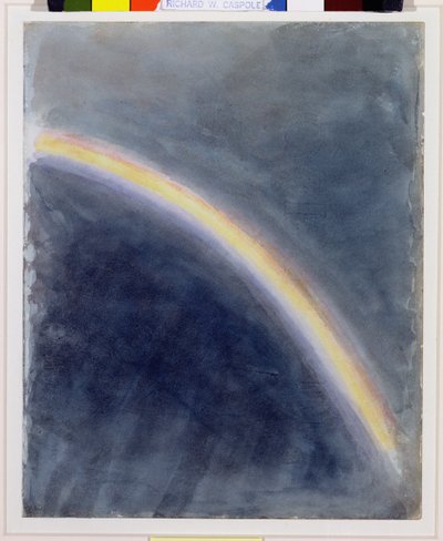 Himmelstudie med regnbue, 1827 af John Constable