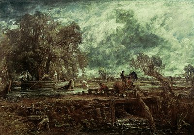 Studie til Den springende hest, ca. 1825 af John Constable
