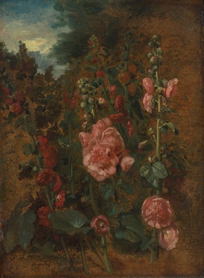 Studie af stokroser af John Constable