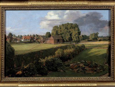 The Garden of Golding Konstabel engelsk gårdlandskab. Maleri af John Constable (1776-1837) 1815 søn. 0,33x0,5 m. Ipswich. Borough Council Museum af John Constable