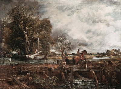 Den springende hest, ca. 1825 af John Constable