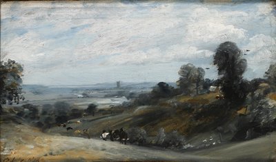 The Vale of Dedham fra Langham, 1812 af John Constable