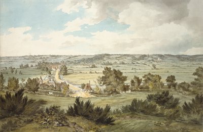 Valley of the Stour med Stratford St Mary set fra nær Dedham, c1800 af John Constable