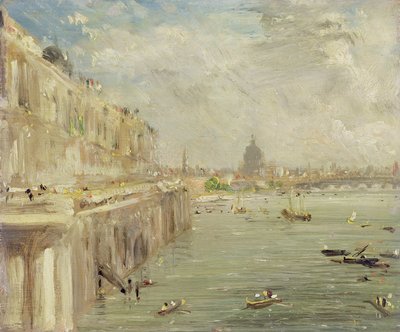 Udsigt over Somerset House Terrace og St. Paul