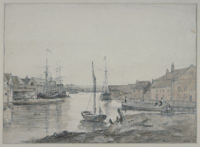 Varehuse og forsendelse på Orewell i Ipswich af John Constable