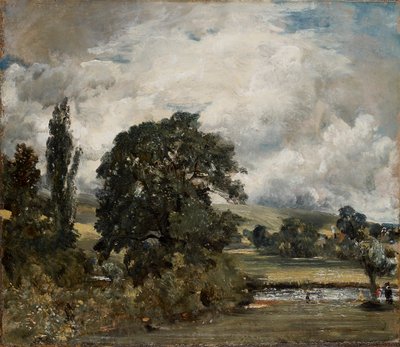 Water Meadows nær Salisbury, 1820-1829 af John Constable