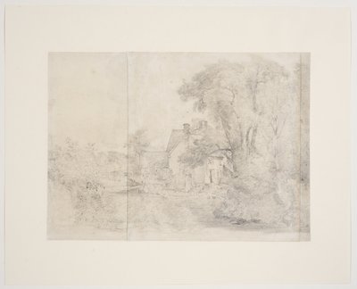 Willy Lotts hus, East Bergholt, ca. 1812-13 (grafit på papir) af John Constable