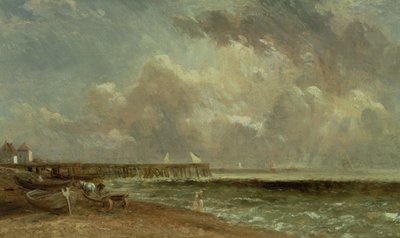 Yarmouth Pier, 1822 af John Constable