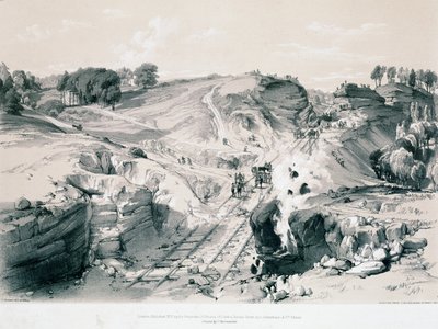 Sprængning af sten, Linsdale, Buckinghamshire, 1830