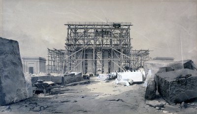 Konstruktion af Euston Arch, januar 1838 (pen & blæk og vask på papir) af John Cooke Bourne