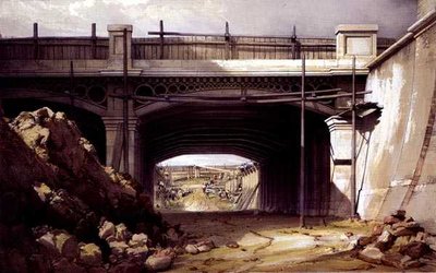 Hampstead Road Bridge af John Cooke Bourne
